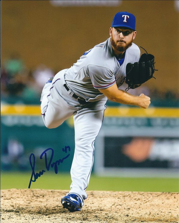 AUTOGRAPHED SAM DYSON 8X10 Texas Rangers Photo