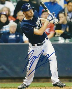 AUTOGRAPHED TAYLOR JUNGMANN 8X10 Milwaukee Brewers Photo