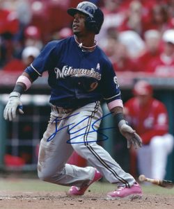AUTOGRAPHED JEAN SEGURA 8X10 Milwaukee Brewers Photo