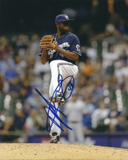AUTOGRAPHED ALFREDO FIGARO 8X10 Milwaukee Brewers Photo