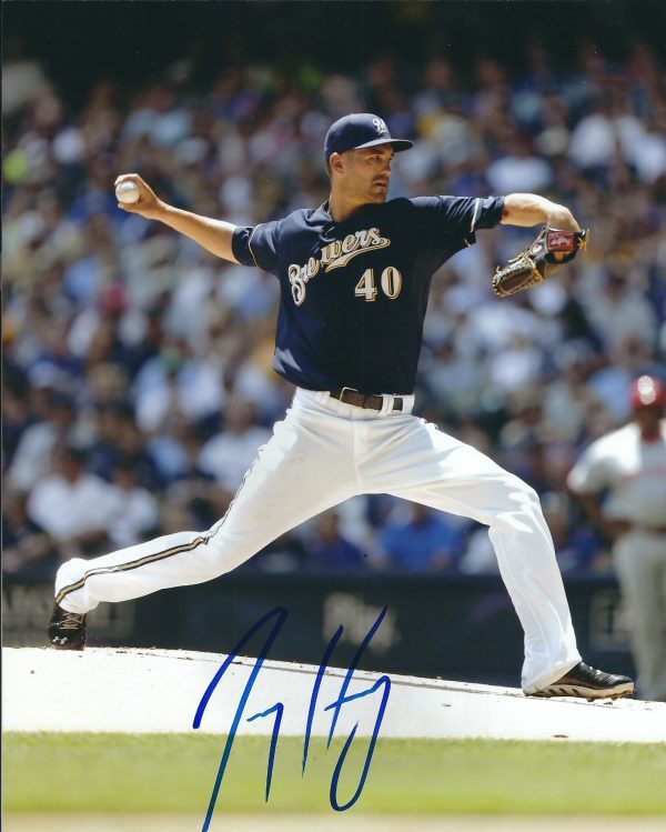 AUTOGRAPHED JOHNNY HELLWEG 8X10 Milwaukee Brewers Photo