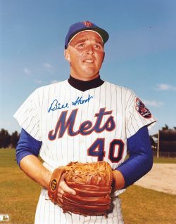 Autographed BILL SHORT 8X10 New York Mets photo with COA