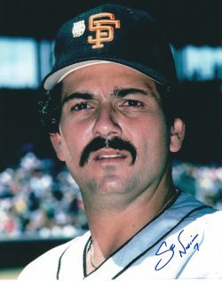 AUTOGRAPHED STEVE NICOSIA 8X10 San Francisco Giants Photo