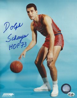 Autographed DOLPH SCHAYES 8x10 Syracuse Nats Photo