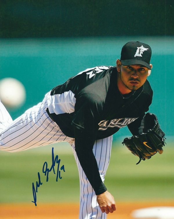 AUTOGRAPHED ANIBAL SANCHEZ 8X10 Miami Marlins Photo