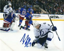Autographed TYLER JOHNSON 8x10 Tampa Bay Lightning photo