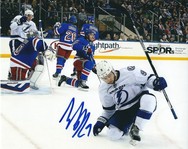 Autographed TYLER JOHNSON 8x10 Tampa Bay Lightning photo