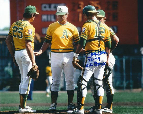AUTOGRAPHED LARRY HANEY 8X10 OAKLAND A's Photo