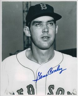 AUTOGRAPHED GENE CONLEY 8X10  Boston Red Sox photo