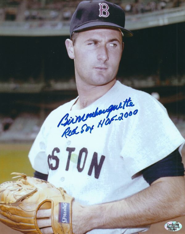 AUTOGRAPHED BILL MONBOUQUETTE 8X10  Boston Red Sox photo
