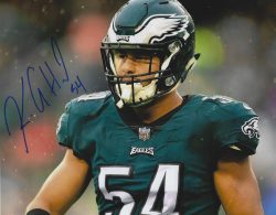 Autographed Kamu Grugier-Hill Philadelphia Eagles 8x10 Photo - COA