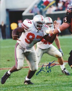 Autographed KENNY PETERSON 8X10 Ohio State University Photo