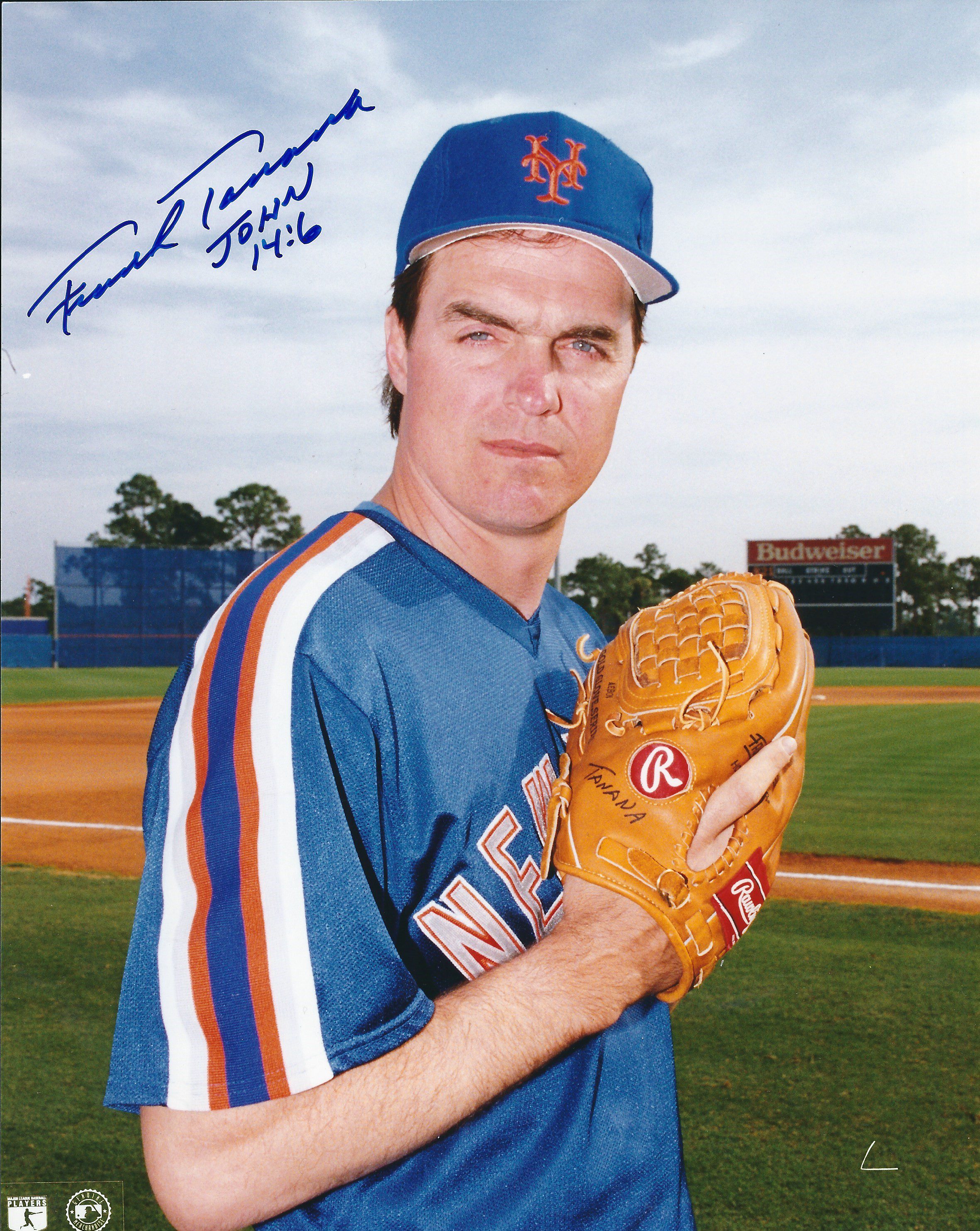 Autographed FRANK TANANA 8X10 New York Mets photo - Main Line Autographs