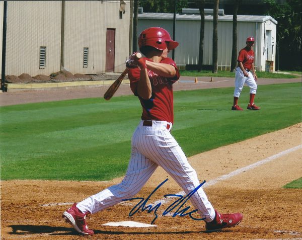 AUTOGRAPHED MICKEY MONIAK  8X10 Philadelphia Phillies Photo