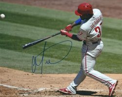 AUTOGRAPHED ODUBEL HERRERA 8X10 Philadelphia Phillies Photo