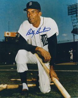 AUTOGRAPHED BILLY BRUTON 8X10 Detroit Tigers Photo