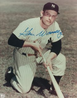 AUTOGRAPHED  GENE WOODLING 8x10 New York Yankees Photo