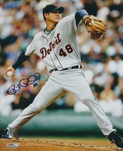 AUTOGRAPHED RICK PORCELLO 8X10 photo Detroit Tigers