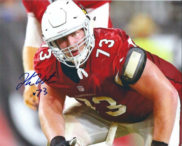 Autographed JOHN WETZEL 8X10 Arizona Cardinals Photo
