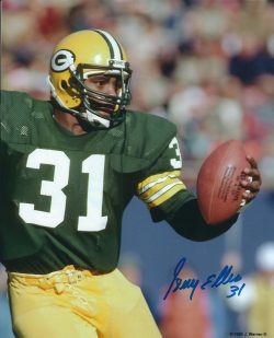 Autographed GERRY ELLIS 8X10 Green Bay Packers Photo