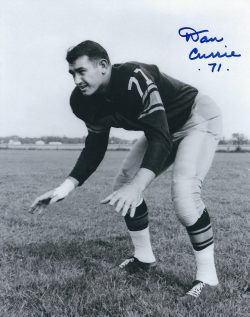 Autographed DAN CURRIE 8X10 Green Bay Packers Photo