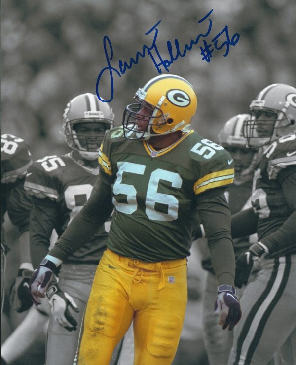 Autographed LAMONT HOLLINQUEST 8X10 Green Bay Packers Photo