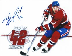 Autographed Alexander Perezhogin  8X10 Montreal Canadiens Photo