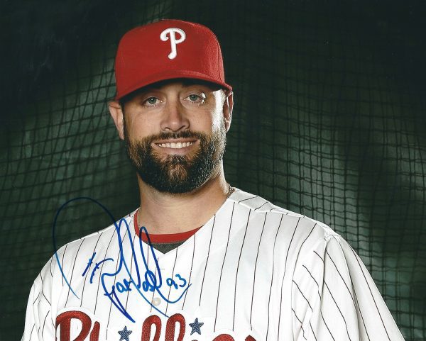 AUTOGRAPHED PAT NESHEK 8X10 Philadelphia Phillies Photo