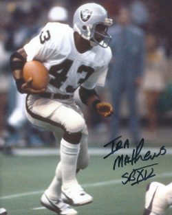 Autographed IRA MATTHEWS  8X10 Oakland Raiders photo