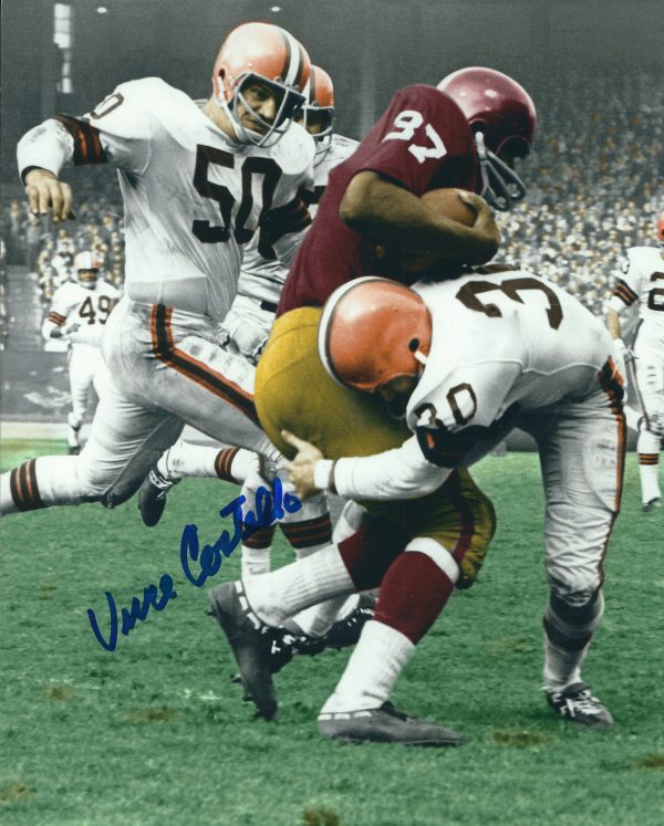 Autographed VINCE COSTELLO 8X10 Cleveland Browns Photo