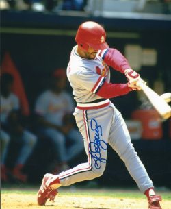 AUTOGRAPHED JOSE OQUENDO 8X10 St. Louis Cardinals photo