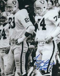 Autographed TOM KEATING 8X10 Oakland Raiders photo