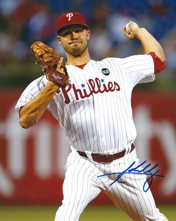 AUTOGRAPHED ADAM MORGAN 8X10 Philadelphia Phillies Photo