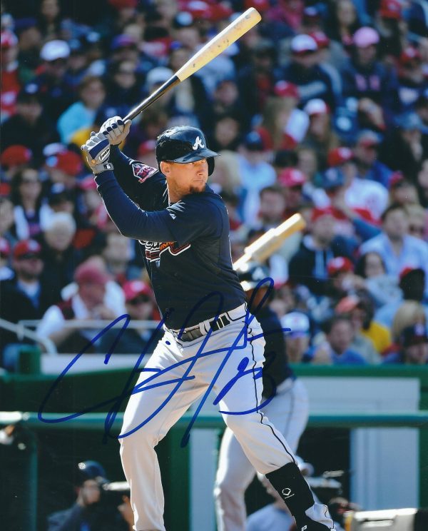 AUTOGRAPHED CHRIS JOHNSON 8X10 Atlanta Braves photo