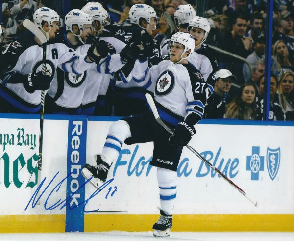 Autographed NIKOLAJ EHLERS 8X10 Winnipeg Jets Photo