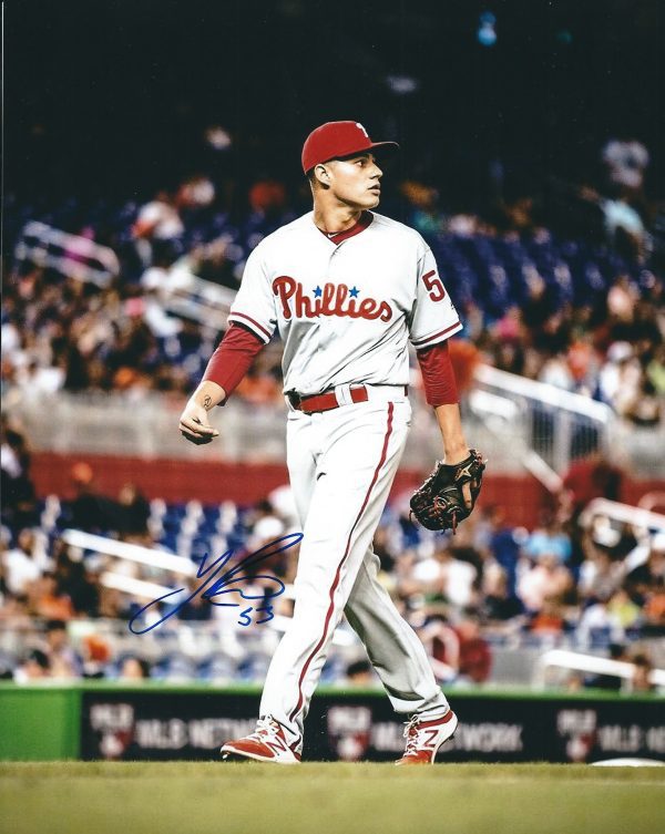 AUTOGRAPHED YACKSEL RIOS 8X10 Philadelphia Phillies Photo