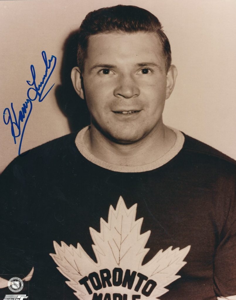 Autographed HARRY LUMLEY 8x10 Maple Leafs photo - Main Line Autographs
