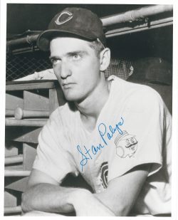 AUTOGRAPHED STAN PALYS 8X10 Cincinnati Reds Photo