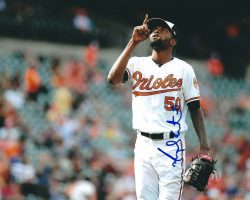 AUTOGRAPHED MIGUEL CASTRO 8X10 Baltimore Orioles Photo