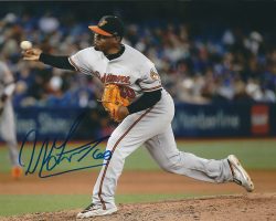 AUTOGRAPHED MYCHAL GIVENS 8X10 Baltimore Orioles Photo