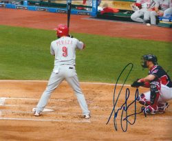 AUTOGRAPHED JOSE PERAZA 8X10 Cincinnati Reds Photo