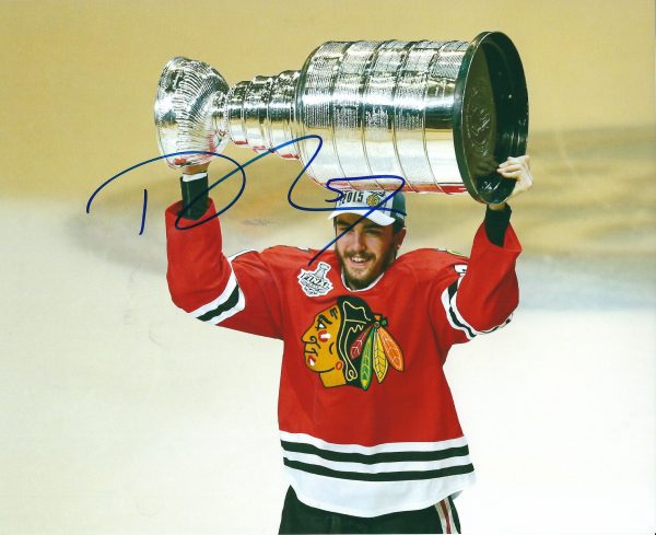 Autographed TREVOR VAN RIEMSDYK 8X10 Chicago Blackhawks Photo