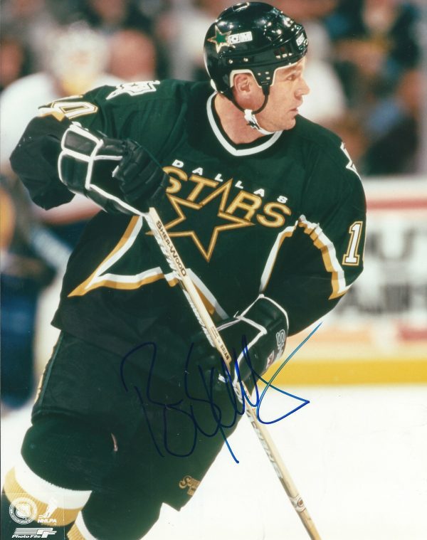 Autographed BRIAN SKRUDLAND 8x10 Dallas Stars  Photo