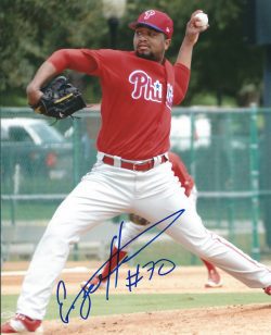 AUTOGRAPHED ELNIERY GARCIA 8X10 Philadelphia Phillies Photo