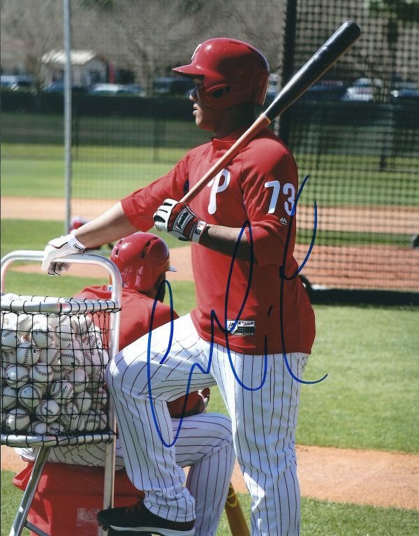 AUTOGRAPHED HEKLER MENESES 8X10 Philadelphia Phillies Photo