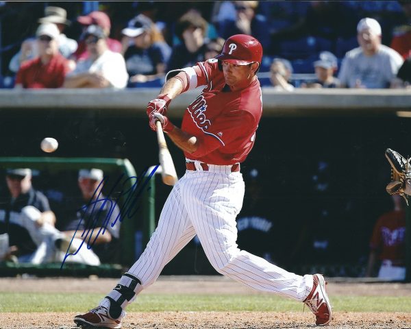 AUTOGRAPHED ANDREW PULLIN 8X10 Philadelphia Phillies Photo