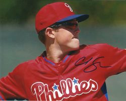 AUTOGRAPHED CORD SANDBERG 8X10 Philadelphia Phillies Photo