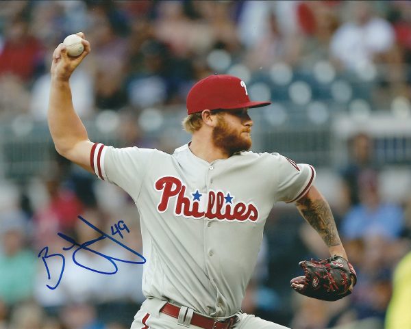 AUTOGRAPHED BEN LIVELY 8X10 Philadelphia Phillies Photo