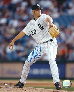 AUTOGRAPHED JON GARLAND 8x10 Chicago White Sox Photo