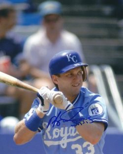 AUTOGRAPHED KEVIN SEITZER 8X10 Kansas City Royals Photo
